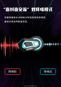 Freedconn <span class=keywords><strong>TMAX</strong></span> PRO Headset interkom, Headset interkom Grup Bluetooth 1200M dengan berbagi musik Natal untuk helm sepeda motor - Product Image 3