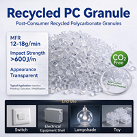 Granulés de polycarbonate recyclé à faible teneur en carbone, transparents, haute résistance, résine PC recyclée pour moulage par injection et extrusion