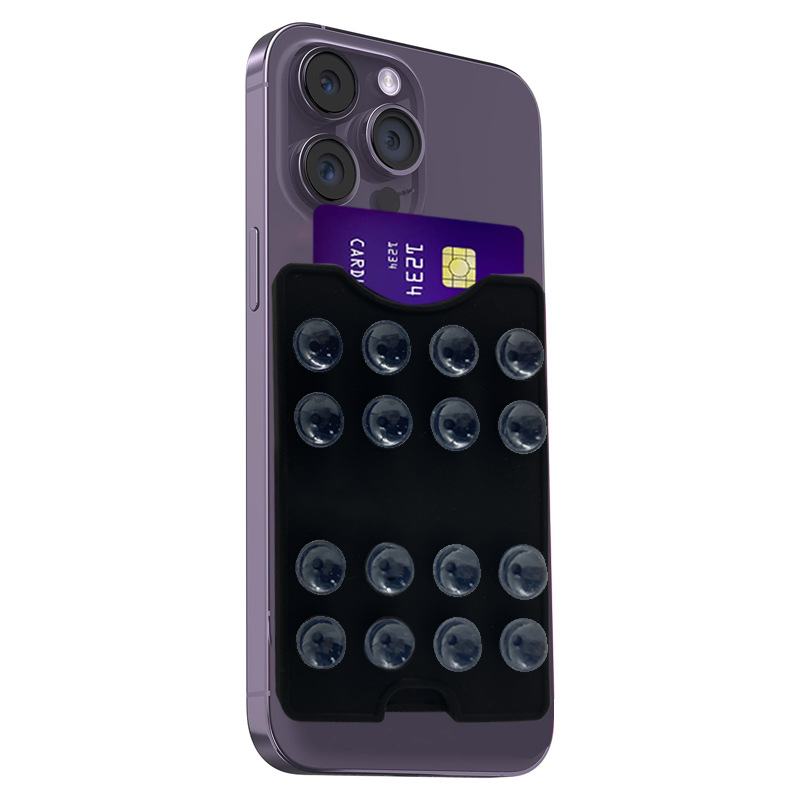 Black Card insertion, single-sided suction cup, logo