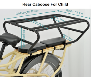 Bicicleta Eléctrica de 48v con Asiento para Niños, Cuadro de Aluminio, Pantalla LCD, Neumáticos Resistentes a Pinchazos, 24 Pulgadas, 50-55km, 7 Velocidades - Product Image 3