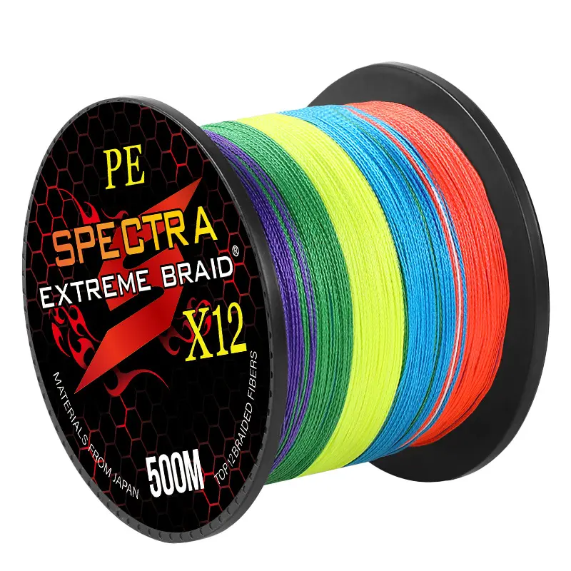 Super Strong Multilament Braided Wire Fishing Lines Rope 12/16 Strand Pe New 0.8#-10# Ten Meters and One Color Paper Box 100m