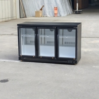Réfrigérateur encastrable sous comptoir à 2 portes coulissantes avec refroidissement par air pour bar