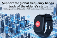 Montre GPS 4G pour personnes âgées, bouton SOS, appel bidirectionnel, localisation en temps réel, LBS, WiFi et GPS, étanche IP67, alerterie géofence