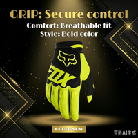 Gants de moto tout-terrain antidérapants, résistants à l'abrasion, protection solaire, imperméables, respirants, en polyester, pour la conduite en extérieur