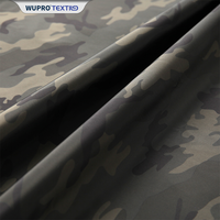 Venta al por mayor muestra gratis 300T Tigre raya camuflaje telas spandex exterior abajo chaqueta Softshell tela poliéster pongee tela