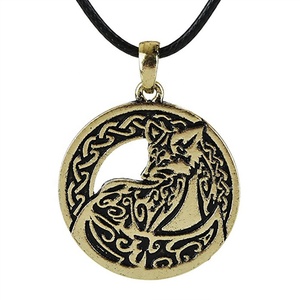 Custom Fashion Metal Antique Silver Plated Indian Myths <strong>Jewelry</strong> Mandala Shaped <strong>Pagan</strong> Charm Yoga Necklace Amulet <strong>Jewelry</strong> - Product Image 6
