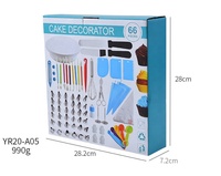 Dropshipping 66-teiliges Tortendekorations-Set mit Drehteller, Dekorationskit, Küchenzubehör-Sets, Dessert- und Kuchenbackzubehör