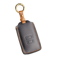 Convient pour la coque de clé de voiture Renault Duster Koleos Captur Espace, accessoires de voiture, sac en cuir, coque de clé à distance