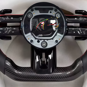 พวงมาลัยคาร์บอนไฟเบอร์สำหรับรถยนต์เมอร์เซเดสเบนซ์ W212 W463 W464 W205 W204 W207 W213 W222 W223 W211 GLA GLB <span class=keywords><strong>AMG</strong></span> GLE GLS - Product Image 5