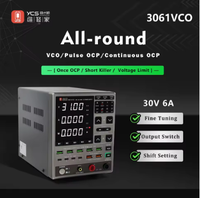 Alimentation CC réglable YCS 3061 VCO 30V 6A avec protection OCP pour réparation de téléphones et test numérique multifonctionnel de tension et de courant