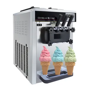 Best Mobile Commercial Soft Serve Ice Cream Machine Floor Touch Screen Mounted Ice Cream Rolls Machine