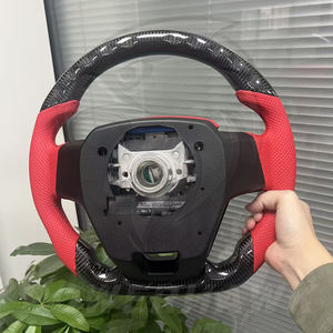 Setir Kulit Karbon Premium Gaya GR untuk Toyota Hilux Revo N70 N80 Tacoma Tundra Fortuner Land Cruiser LC300 LC200 - Product Image 6