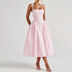 Pakaian wanita terverifikasi pabrik Vestido Feminino kantor Custom tamu gaun pesta koktail sifon elegan ibu Gaun - Product Image 3