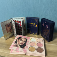 Livre de maquillage professionnel grand format - 20+ couleurs crème, finition métallique, à base de produits chimiques, pour les lèvres, le blush, les ombres à paupières, le contour, l'illuminateur