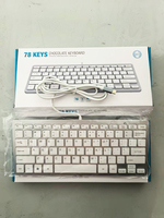 Clavier filaire USB-C de haute qualité, nouveau prix bas, 3 touches sans effet fantôme, structure à pieds en ciseaux, 78 touches, compatibilité universelle, 50