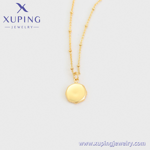 Collar-01806 xuping joyería moda 14K chapado en oro elegante Antiguo Real colgante collar mujeres - Product Image 5