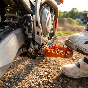 Pedane Antiscivolo in Alluminio CNC con Punte Sostituibili per Moto Fuoristrada <span class=keywords><strong>KTM</strong></span> SX/<span class=keywords><strong>SXF</strong></span>/XCF 125 <span class=keywords><strong>250</strong></span> 350 450 - Product Image 4