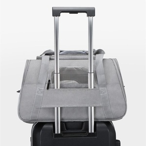 Sac de transport pour animaux de compagnie approuvé par les compagnies aériennes, souple, respirant, en maille, pour chat et chien, avec coussin en polaire amovible - Product Image 6