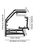 Support de volant de course Sihao, support de simulateur réglable et pliable pour G29 G27 G25, cockpit de jeu, pédales de simulateur non incluses