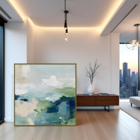Peinture à l'huile abstraite personnalisée en gros, impression sur toile, imperméable, écologique, art mural original, images pour la décoration du salon