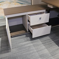 Mobilier personnalisé bureau d'ordinateur pour une personne avec armoire latérale table de bureau