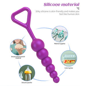 Anal Plug Butt Sex Toys pour femmes hommes Soft Silicone <span class=keywords><strong>Prostate</strong></span> Massager Mini Erotic Black Vibrator Anal Toys pour adultes - Product Image 3