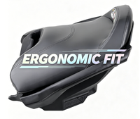 Siège robuste pour jet ski Sea-Doo RXP-X - Ensemble de siège antidérapant et étanche avec deux poignées OEM 295100923