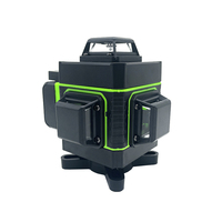 CG4300 Niveau laser industriel rechargeable à 3 cônes à lumière verte auto-nivelant 3x360(3D) Deux LiBatteries 16 lignes Croix à trois plans