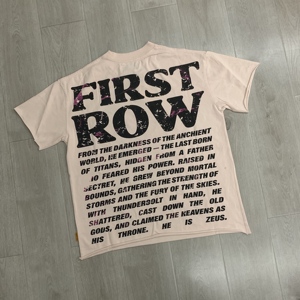 T-shirt da uomo girocollo di alta qualità, nuovo arrivo, 240 grammi, in maglia, streetwear, <span class=keywords><strong>hip</strong></span> <span class=keywords><strong>hop</strong></span>, <span class=keywords><strong>abbigliamento</strong></span> firmato da uomo - Product Image 3