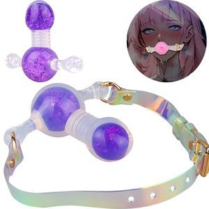 FAAK Silicone <b>Dildo</b> Reversible Mouth Gag,BDSM Penis Gags Ball Deep Throat,Bondage Restraints,Sex Toys for Couples Game Wholesale - Product Image 1