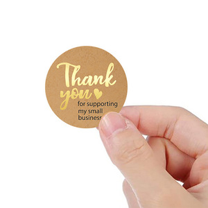 Autocollants ronds personnalisés en papier avec étiquettes découpées pour bougies, notes de remerciement et options de logo personnalisé - Product Image 3