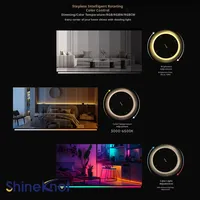 Shineknot para Interruptor Inteligente Zigbee, Control Remoto Metálico, Regulación de Intensidad, Mezcla de Colores, Música, Rotación 360°, Wi-Fi Inalámbrico para Mesh