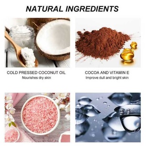 Gommage au sel de mer et au café pour exfolier les peaux mortes, gommage pour le visage et le corps parfumé aux fruits - Product Image 4