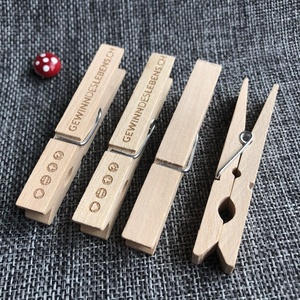 Lazer Engraved Custom Company logo 7.2cm <strong>Wood</strong> Clothes <strong>Peg</strong>, Craft <strong>Peg</strong>, Wooden Clip - Product Image 5