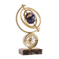 Horloge en métal antique boule de bureau ornement de décoration pour la décoration de la maison