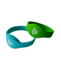 Bracelet en silicone RFID personnalisé étanche 13,56 MHz NFC pour contrôle d'accès et gestion d'événements – Vente en gros
