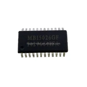 Componenti elettronici MBI5026 Originale display A LED di chip driver di 17V 24-Pin MBI5026GF