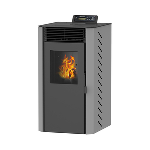 Poêle à granulés moderne NB-PM, économe en énergie, facile à installer, foyer traditionnel à biomasse pour le chauffage au bois - Product Image 3