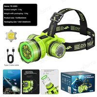 Linterna Frontal LED de Alta Potencia para Buceo, IPX68, Resistente al Agua hasta 50 m, Linterna Subacuática Profesional con Batería de Larga Duración