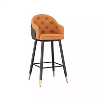 Tabouret de bar de luxe en velours nordique, pivotant et réglable, en métal, pour comptoir haut, chaise de bar moderne, mobilier de bar pour la maison