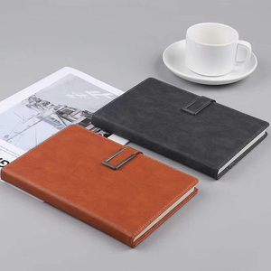 Carnet à spirales en cuir PU avec logo personnalisé, reliure Wire-O, couverture rigide, journal d'écriture professionnel - Product Image 5