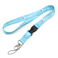 Lanyard Personalizzato per Sublimazione, Cordino da Collo in Poliestere con Porta Badge e Clip in Metallo, Regalo Promozionale per Fiere e Uffici, MOQ Basso