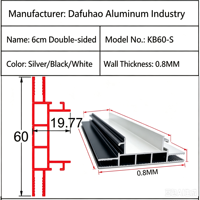Cadre de boîte lumineuse en profilé d'aluminium extrudé anodisé sur mesure, OEM ODM, vente en gros, fournisseur d'usine pour affichage publicitaire