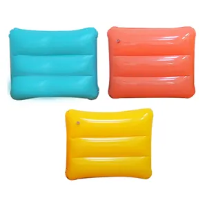 Renkli PVC şişme kamp seyahat yastık hava şişme çocuklar için yastık yaz plaj taşınabilir yastık