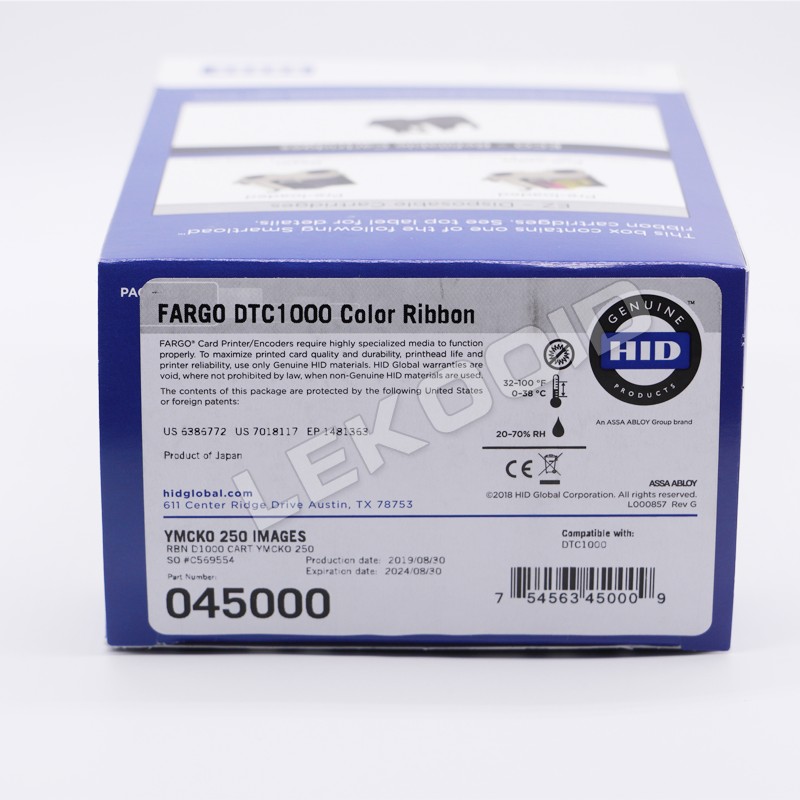 Fargo DTC1000 Color Ribbon - 045000/045500 - 250 Images/roll