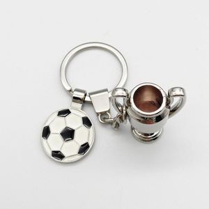 Wholesale Low Price High Quality Custom Metal Football Key Rings Sport Ball and Racket Keychain Promotion Gift - Product Image 4