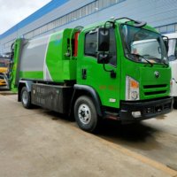 Camion à ordures compacteur électrique Yutong 8m³, camion de collecte des déchets zéro émission