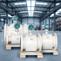Débitmètre magnétique électromagnétique à bride DN50-DN200, débitmètre d'eau numérique intelligent avec enregistreur de données