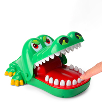 Jeu de dents d'alligator, jouets créatifs, anti-Stress, Fidget, chien, mordant les doigts, jeu de dentiste, jouets amusants