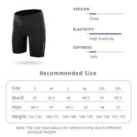 ROCKBROS Short de VTT 3D d'été pour Hommes et Femmes, Respirant, avec Éponge d'Absorption des Chocs, Short de Cyclisme Anti-Transpiration, Pantalon de Sport